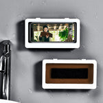 Wasserdichte Handyhalterung mit montiertem Handy