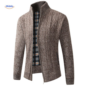 Thermoknit Weste, gestrickt, gefüttert, warm für Herren, in Braun. Entdecken Sie die komfortable Wärme und Stil! Besuchen Sie uns auf www.middo.de