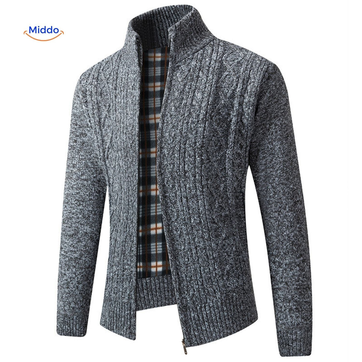 **Thermoknit-Weste für Herren – Warm und Gefüttert in Dunkelgrau** Entdecken Sie unsere warme und gefütterte Thermoknit-Weste für Herren in edlem Dunkelgrau. Ideal für kühle Tage, bietet diese Weste optimalen Komfort und Stil. Perfekt für die Übergangszeit oder als zusätzliche Schicht in der kalten Jahreszeit. Jetzt bestellen und sich warm halten!