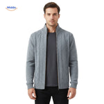 Thermoknit Weste für Herren - Offene Vorderansicht in Grau | www.middo.de