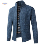 Thermoknit Weste für Herren, offen an der Vorderseite, gefüttert, blau - www.middo.de