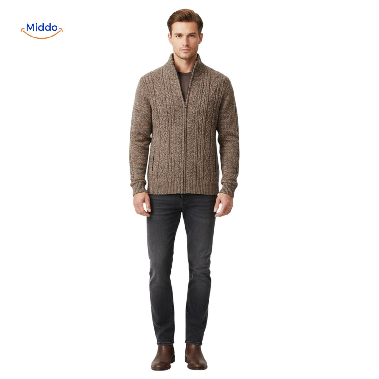 Thermoknit Weste für Herren – Voller Körpereinsatz in Braun | www.middo.de