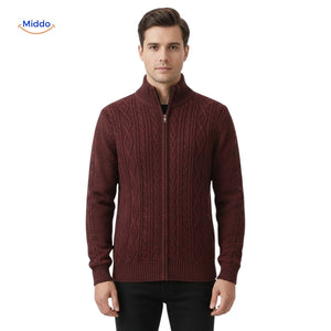 Thermoknit Weste für Herren – Vorderansicht in Rot | www.middo.de