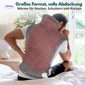 Großer Thermowrap Wärmeschal für Nacken, Schultern und Rücken.