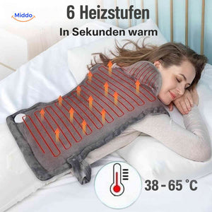 Thermowrap Wärmeschal mit sechs einstellbaren Heizstufen.