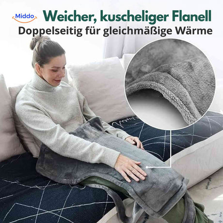 Beidseitig weicher Flanell des Thermowrap Wärmeschals.
