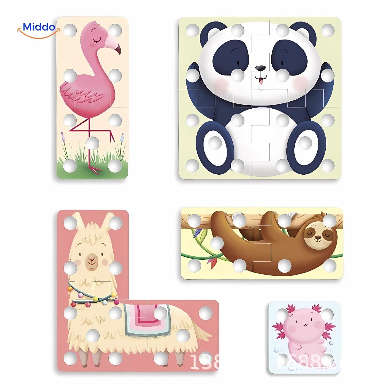 threadart kreative Puzzle lehrreich und spaßig Builder Middo