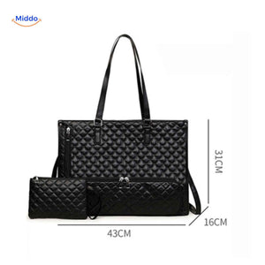 Totezia Tasche schwarz Abmessungen 43x31x16 cm mit Etui