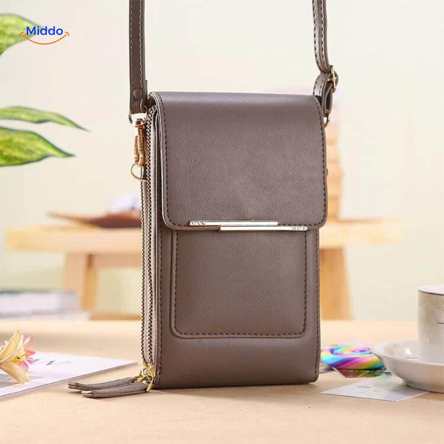 Touchscreengo Kompakte Durable Schultertasche Grau