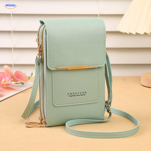 TouchScreenGo Crossbody-Handytasche, Grün