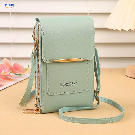 TouchScreenGo Crossbody-Handytasche, Grün