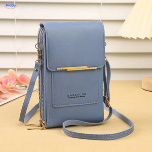TouchScreenGo Crossbody-Handytasche, Blau