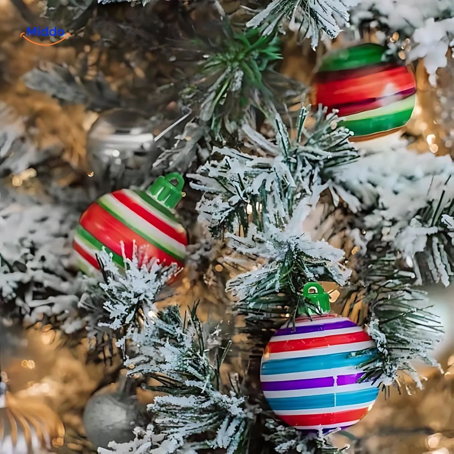 treemendous DIY Ornamenten Set Weihnachtskugeln im Baum Mitte