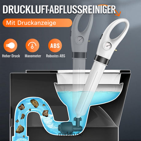 Integrierte Druckanzeige und robustes ABS-Gehäuse