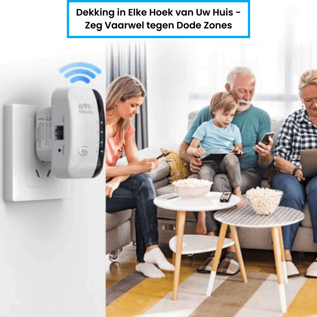 WiFi-Repeater für die Familie, bietet starke Verbindung im ganzen Haus