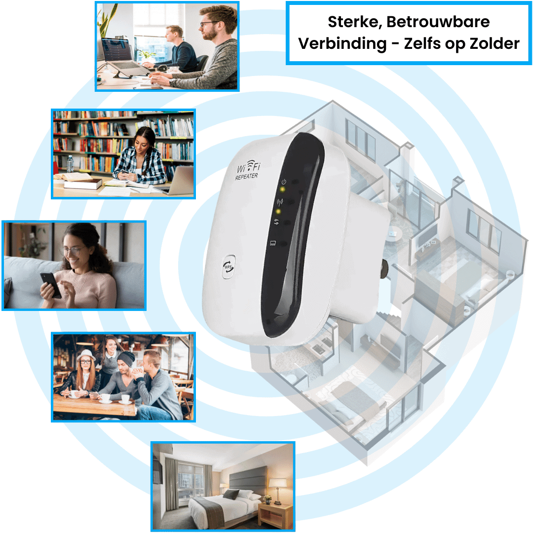 WiFi-Repeater für die Familie, bietet starke Verbindung im ganzen Haus