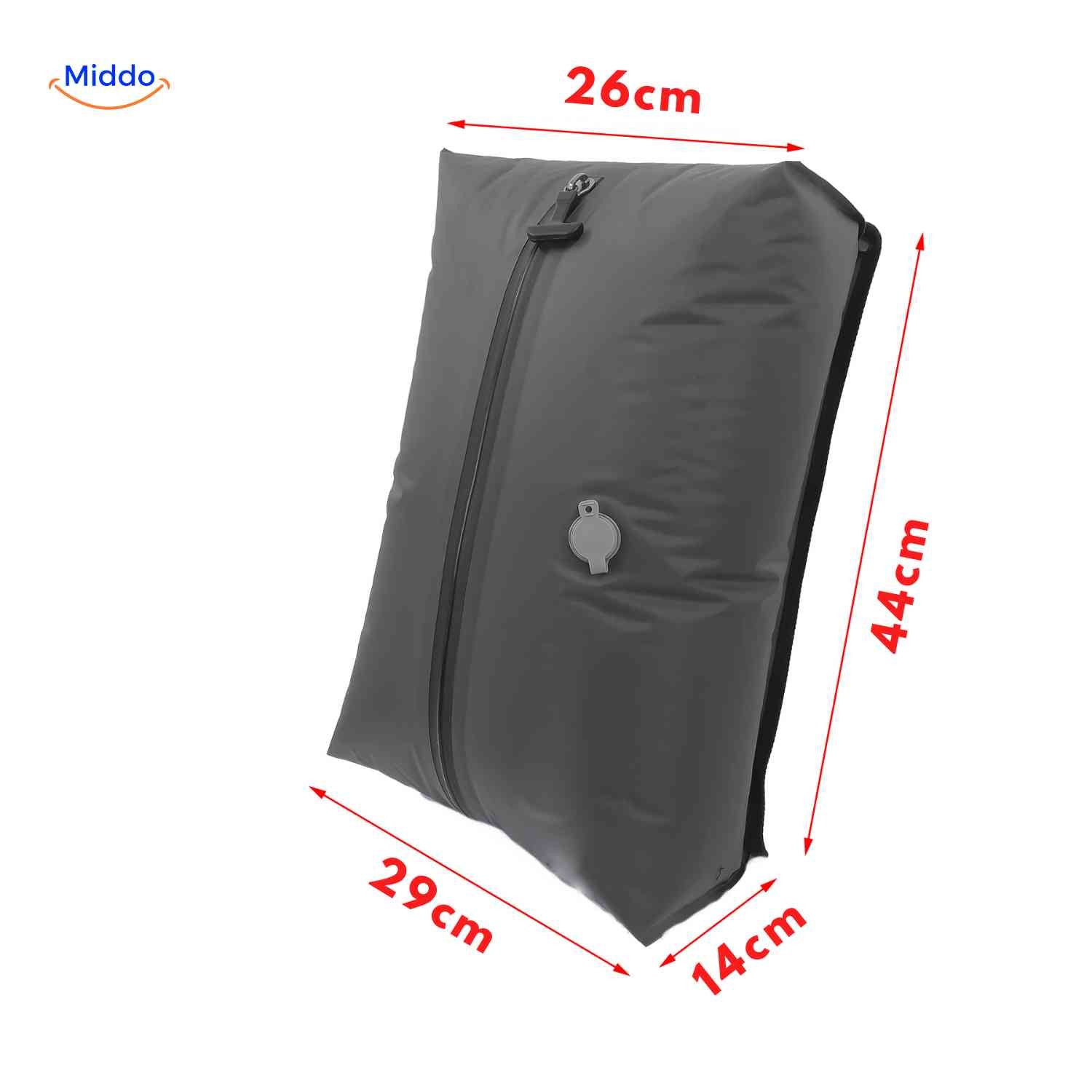 Vacubag Tasche wasserdichte Kompression Reisetasche mit Ventil und Reißverschluss www.middo.nl