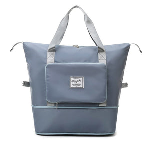 Bild, auf dem die Beggo wasserdichte und erweiterbare Tasche in Blau zu sehen ist
