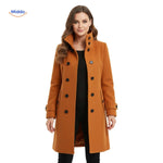 Velourmantel für Damen mit Knopfverschluss vorne - Entdecken Sie elegante Mode auf www.middo.nl.