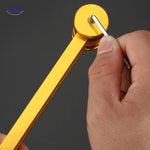 vibeclean blauer Stimmgabel Nahaufnahme