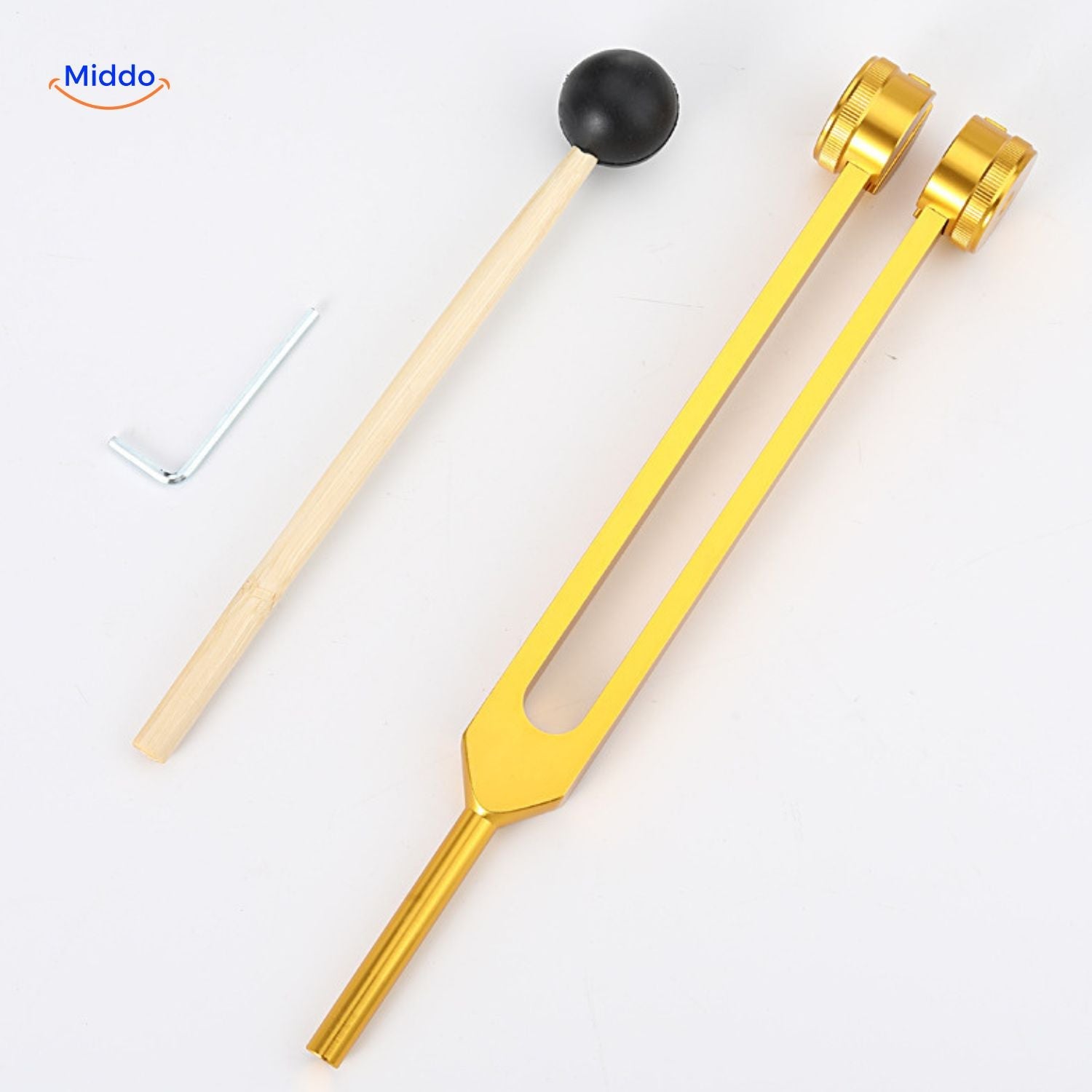 VibeClean™ Heilungs-Stimmungsinstrument Set Goldene Zahnradspitze 245 cm
