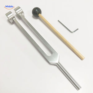 vibecleantm Heilung Stimmgabel Set silber runder Kopf 245 cm