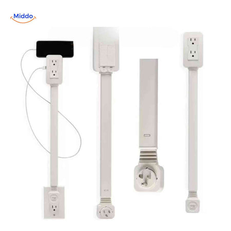 voltiflex Steckdose ultradünne Wandsteckdose mit USB A und USB C www.middo.nl
