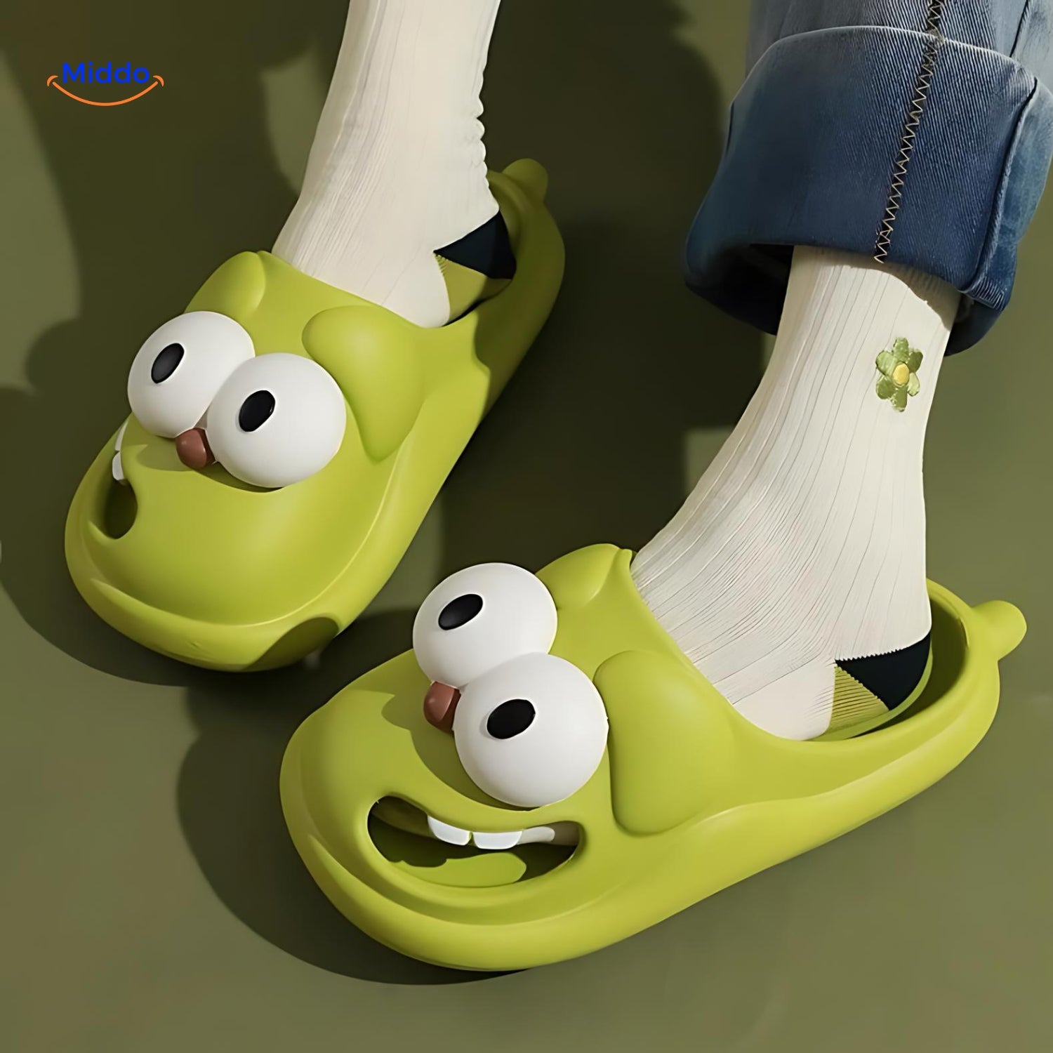 Bigeye™ Trägt Grüne Bigeye Hundeschuhe