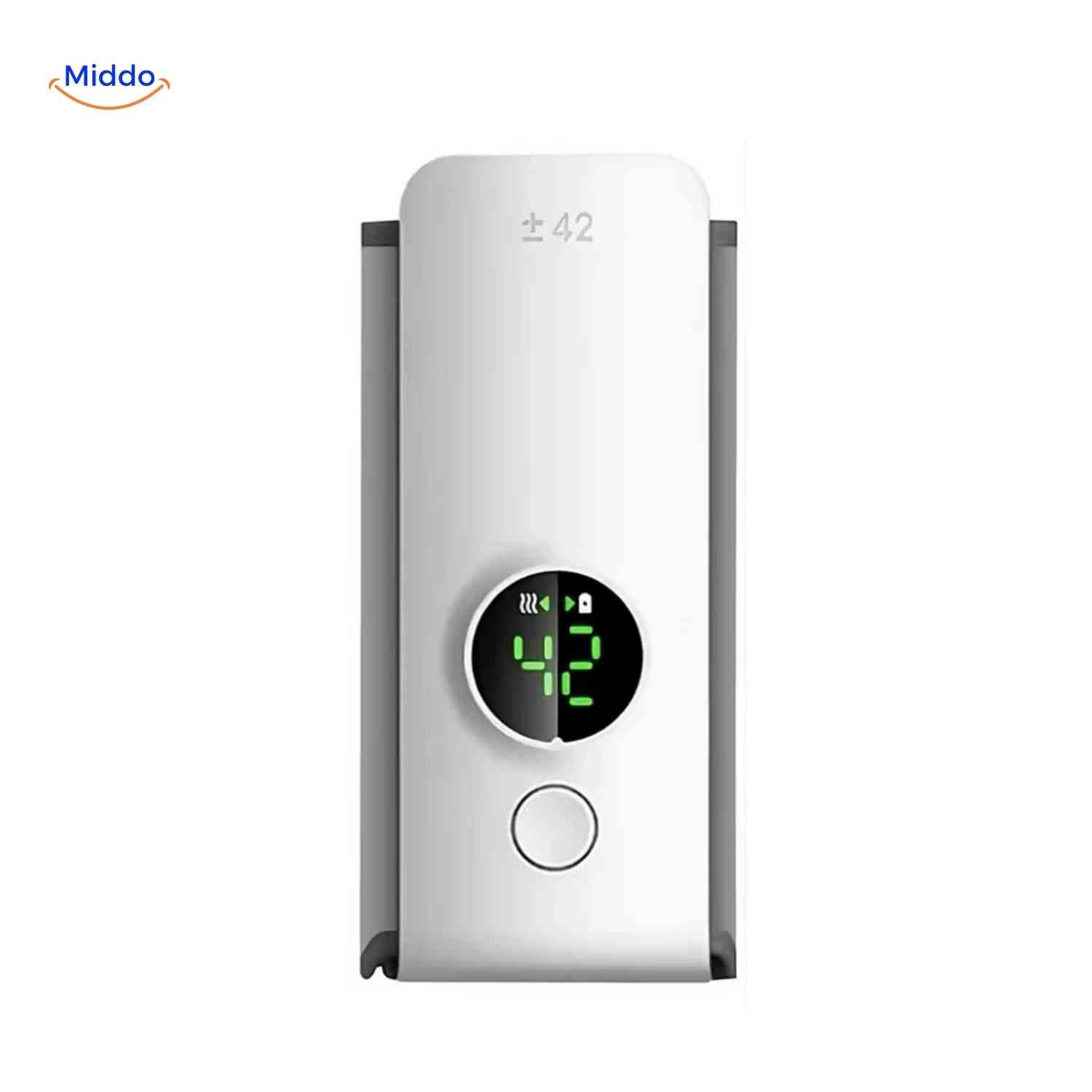 WarmeBoo Flaschenwärmer mit LED-Temperaturanzeige vorne www.middo.nl