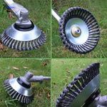 Weedmaster™ Unkrautbürste mit Stahlradreifen