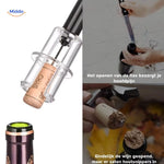 wineease nachhaltiger Edelstahl-Korkenzieher rostfrei mit lebensmittelsicherer Beschichtung