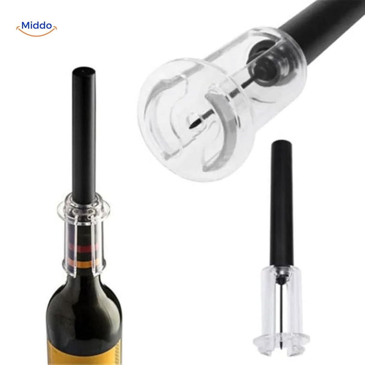 wineease elegante und nachhaltige Weinöffner im schwarzen Design