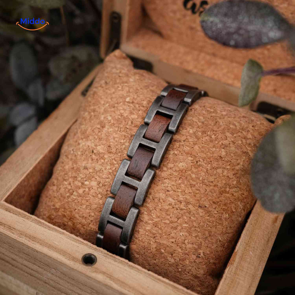 Woodforge Armband – Holzschmuckarmband in Holzbox | www.middo.de