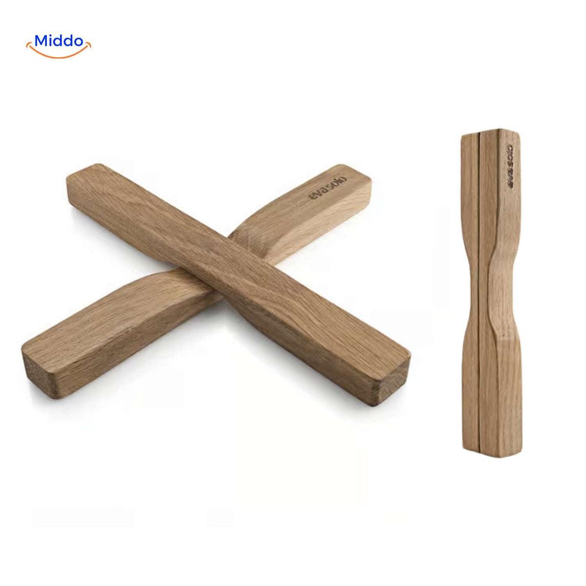woodinex Untersetzer Eichenholz Kreuzform Untersetzer mit modernem Aussehen www.middo.de
