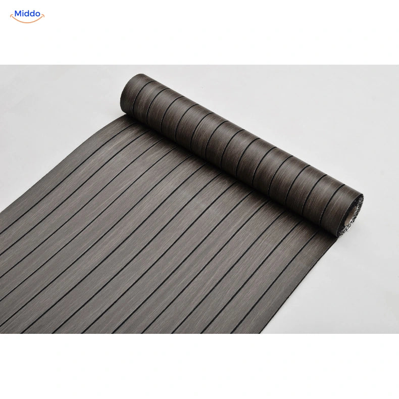 Woodline selbstklebende PVC-Wandpaneele – Dunkelbraun – GS006