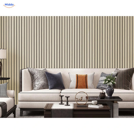 Woodline Hellbeige GS001 im Wohnzimmer