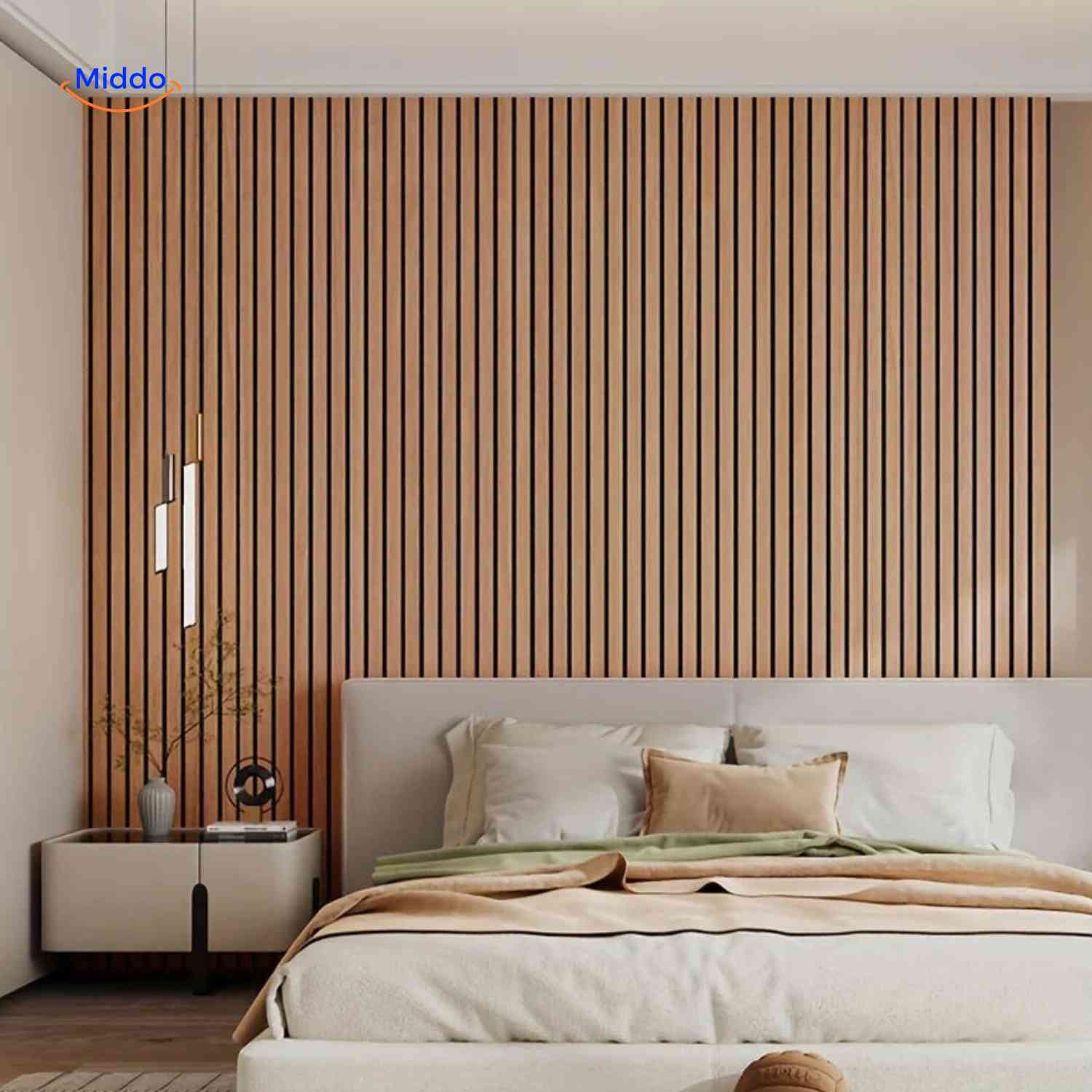 Woodline Wandpaneele natürliche Holzlamellenwand