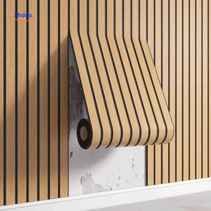 Woodline Wandpaneele helle Eiche Rolle Lamellenwand