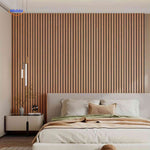 woodline wandpanelen slaapkamer houten lamellen achterwand www.middo.nl