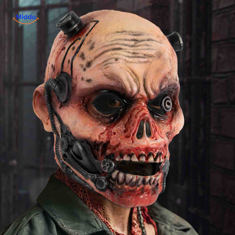 Zombiora Maske – Blutiges Horror-Maskerade für unvergessliche Halloween-Erlebnisse! Entdecken Sie das schaurige Accessoire auf www.middo.de