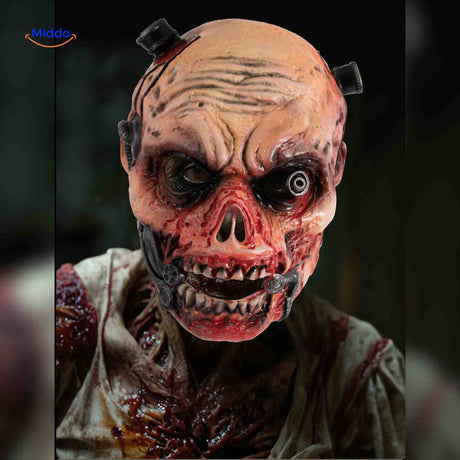 Zombiora Maske – Gruselige Horror-Zombie-Maske für Halloween – www.middo.de