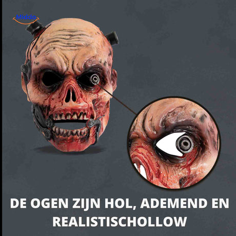 Zombiora Maske – Blutrünstige Zombie-Latexmaske für Halloween Entdecken Sie die Zombiora Maske, die perfekte Wahl für Ihr gruseliges Halloween-Outfit! Diese blutige Zombie-Latexmaske sorgt für einen schaurigen Look und lässt Sie auf jeder Halloween-Feier herausstechen. Greifen Sie jetzt zu und verwandeln Sie sich in den ultimativen Horrorzombie!
